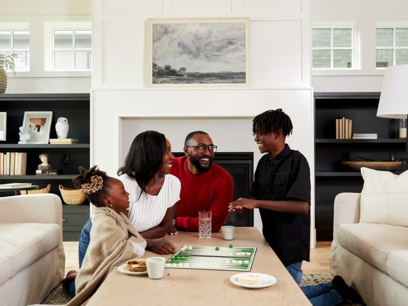 Family in Wheeler District Home