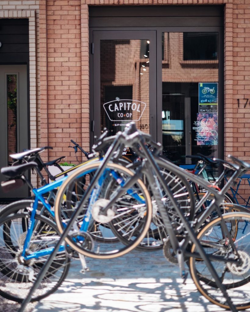 Capitol Coop bike shop location in Wheeler District OKC