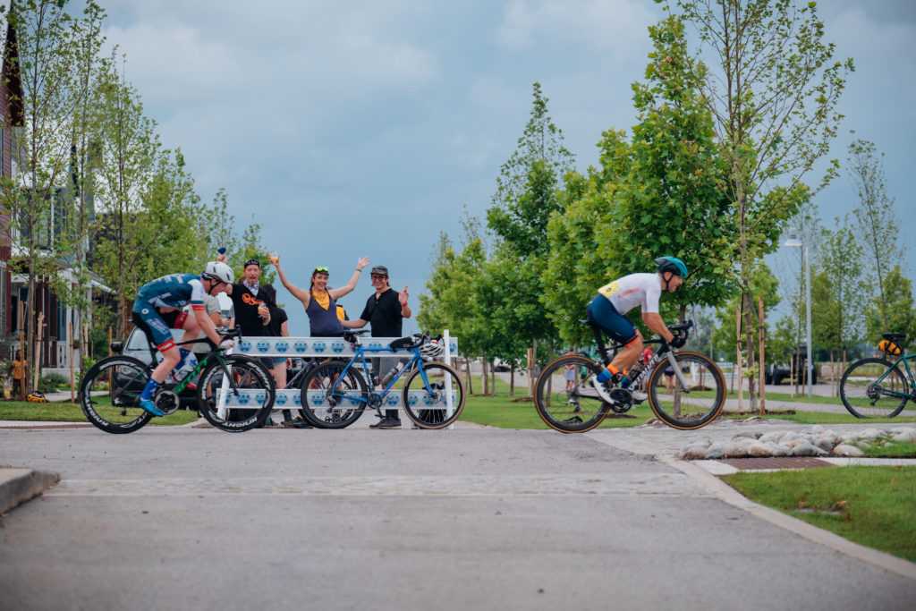 Wheeler Crit Cyclists competing in Wheeler District OKC