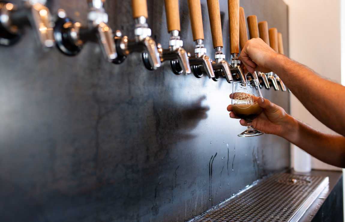 The taproom in The Big Friendly