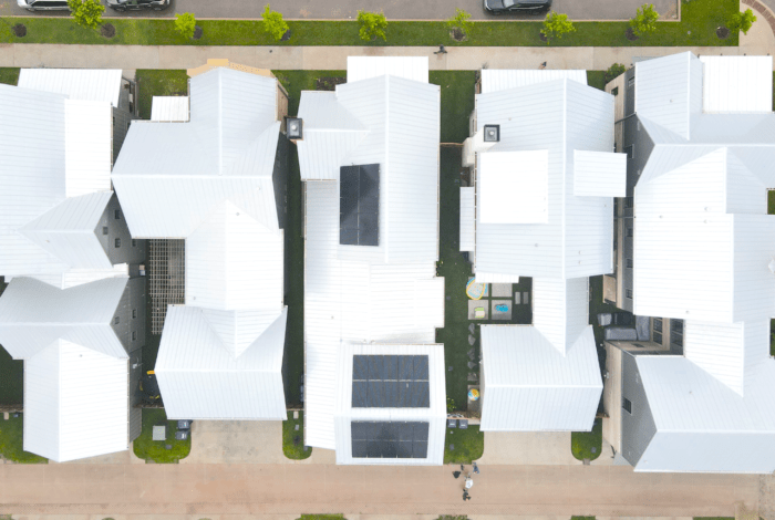 Solar panels on a home in Wheeler District OKC.