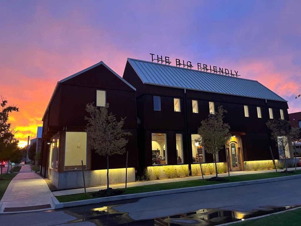 The Big Friendly at Sunset in The Wheeler District OKC