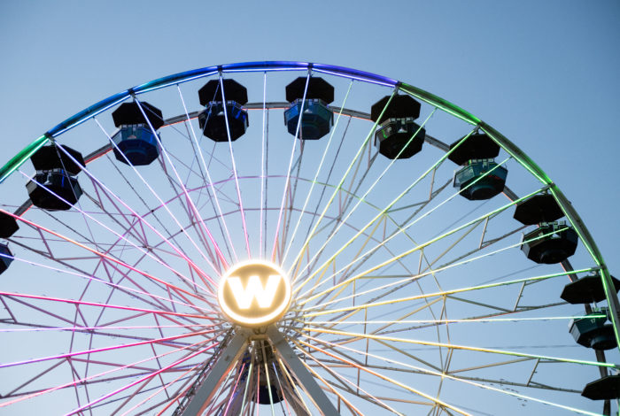 The Wheeler District Ferris Wheel New Lighting