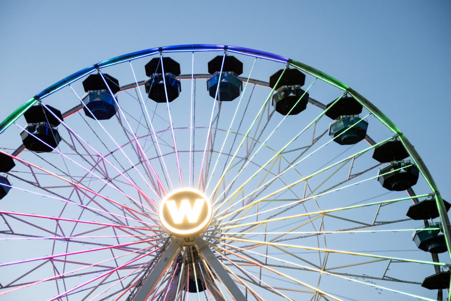 The Wheeler District Ferris Wheel New Lighting