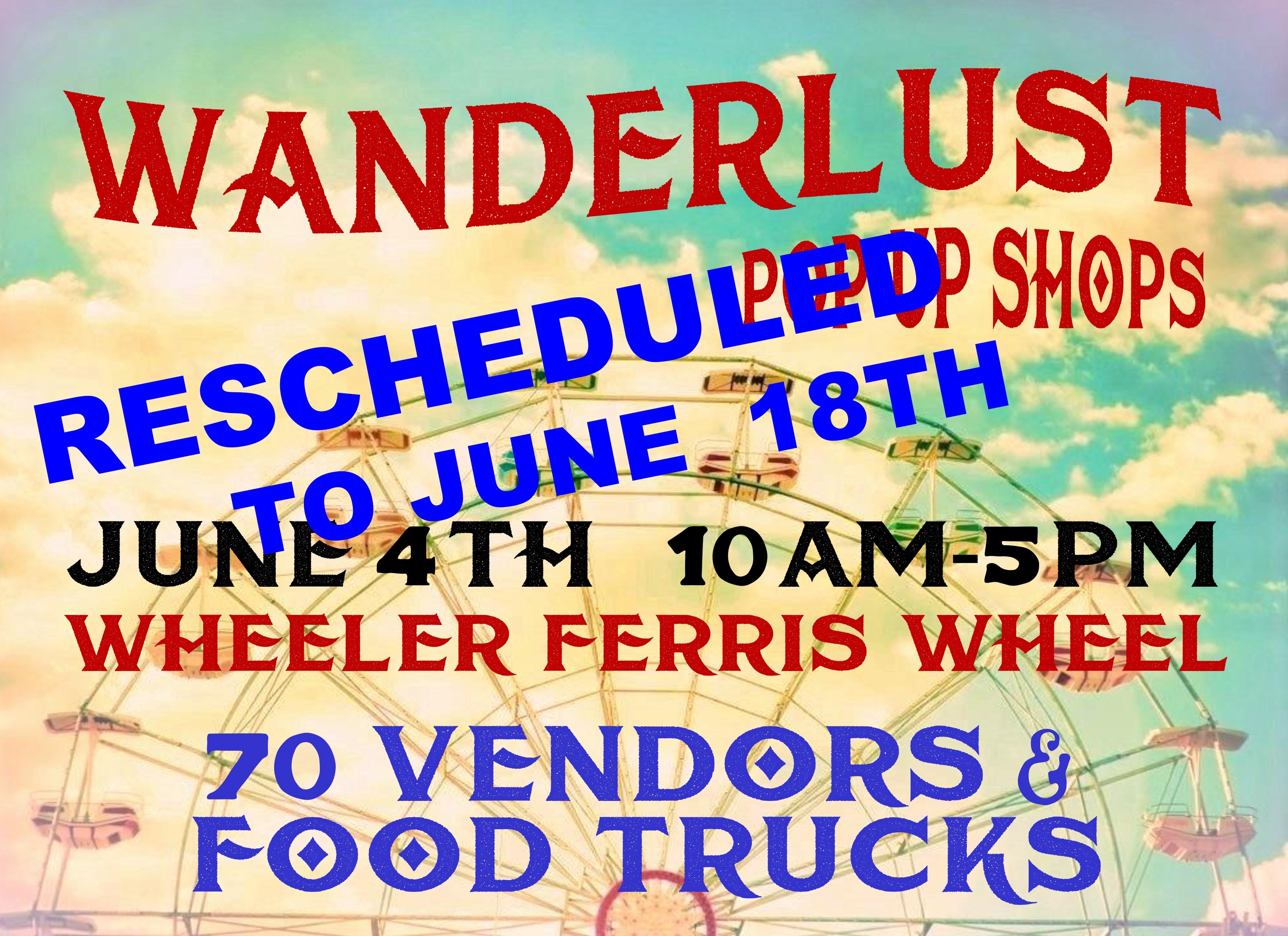 Wanderlust Pop Up Shops Spring