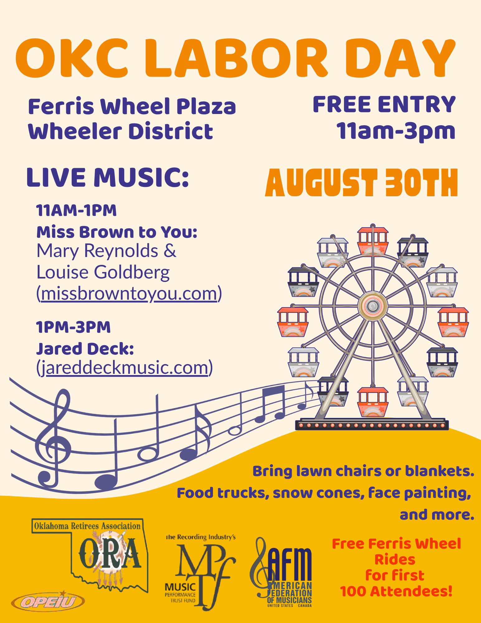 Labor Day Festival Hosted by the OK Retirees Association