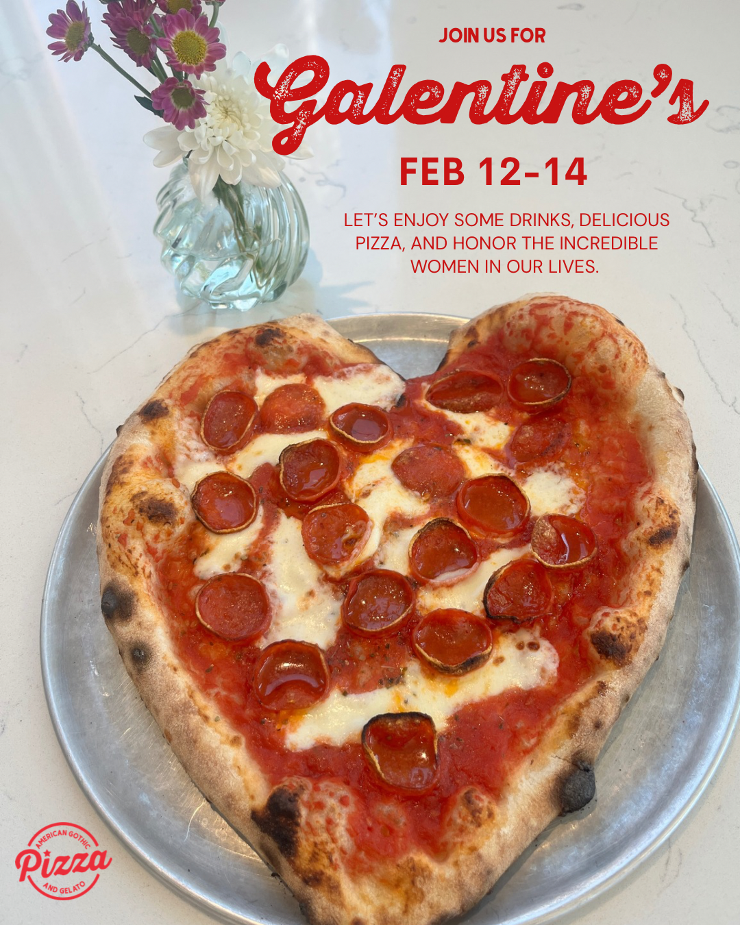 Galentine's at American Gothic Pizza